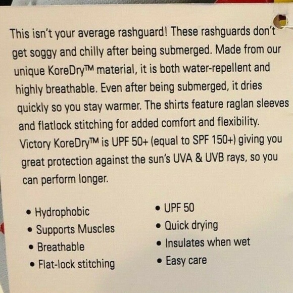 NEW KOREDRY Mens Rash Guard Surf Kayak Paddle Board Swim Shirt 50+ UPF S VICTORY - Picture 5 of 9